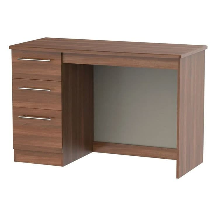 Welcome Sherwood Desk - 3 Drawer - Walnut Ready Assembled