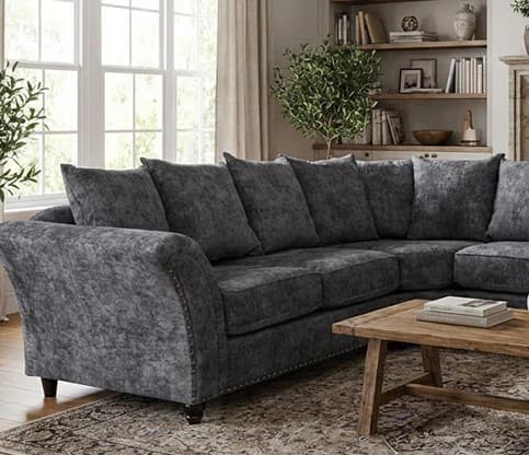 Harrison Fabric Sofa Range – Luxurious 2 Seater, 3 Seater, 3+2 Set & Large Corner Sofa Suite