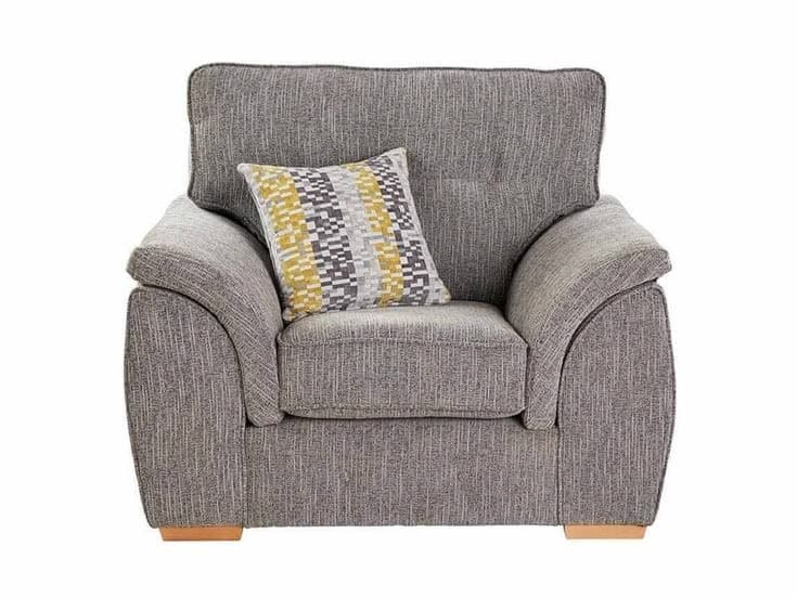 Alice 1 Seater Fabric Armchair - Empress Grey
