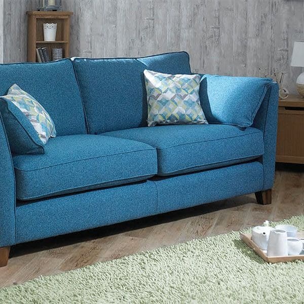 Dylan 2 Seater Handcrafted Sofa in Slate Blue | Premium UK Handmade Settee