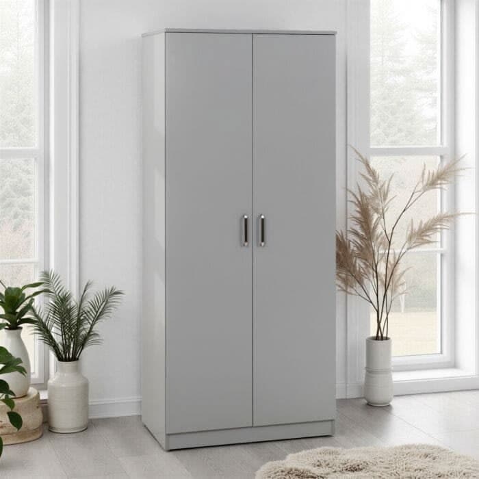 Camden 2 Door Wardrobe 75cm - Dark Grey