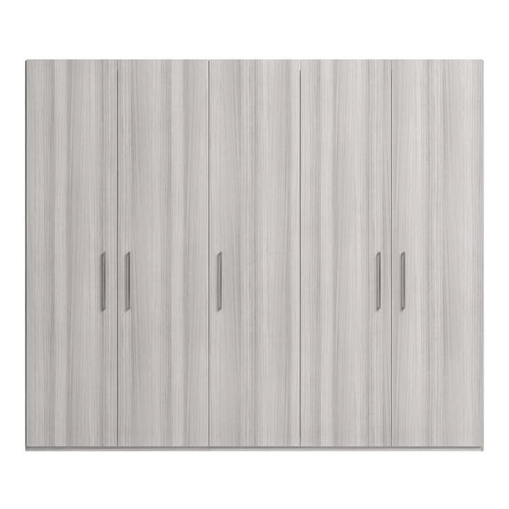 Mia Wardrobe - 5 Door - Grey Light Oak
