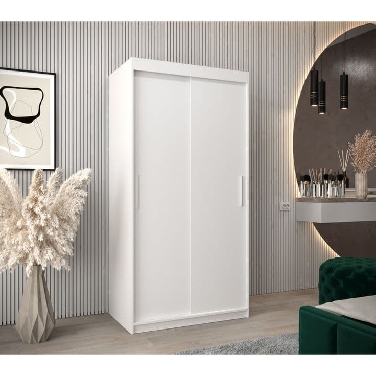 Gallipolis Manufactured Wood Wardrobe - White