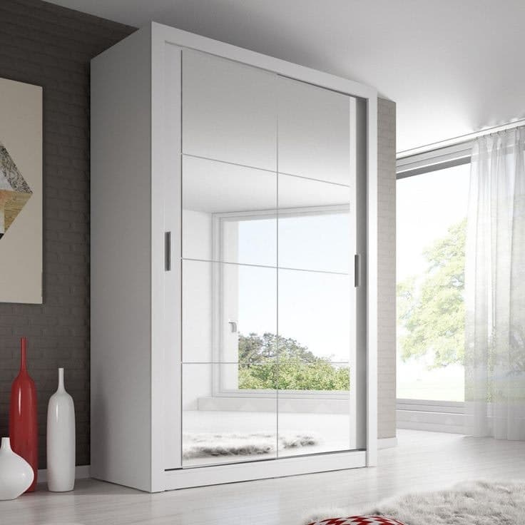 Durango 120cm Sliding Door Wardrobe - Matt White