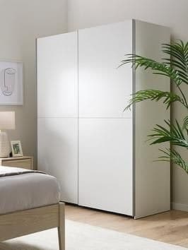 The Very Collection Houston 150cm 2 Sliding Door Wardrobe - White
