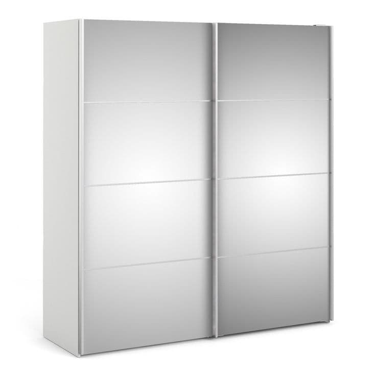 Furniture To Go Verona Sliding Wardrobe 180cm 5 Shelves - Grey