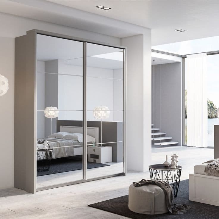 Durango 180cm Sliding Door Wardrobe - Matt Grey