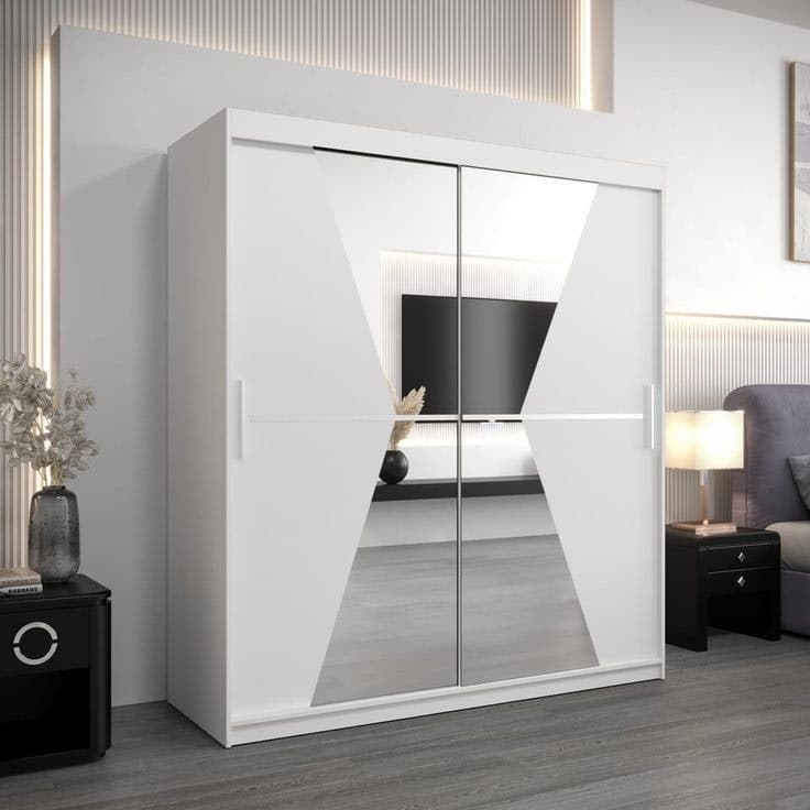 Morocco Sliding Door Wardrobe 180cm - White