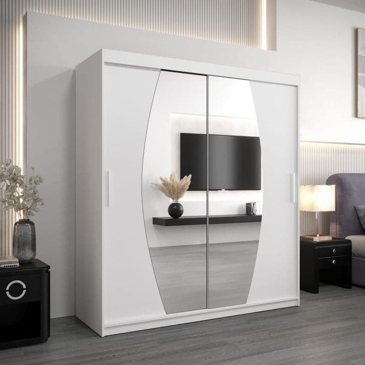 Elypse Sliding Door Wardrobe 180cm - Oak Artisan