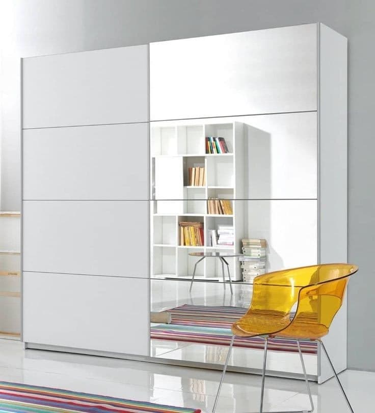 Beta Sliding Door Wardrobe 180cm - White Matt