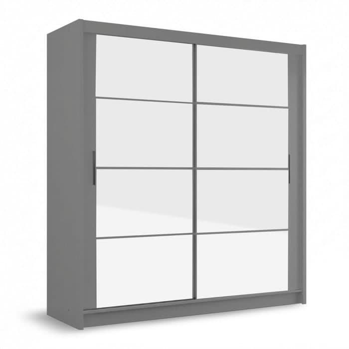 Dakota 203cm Sliding Door Wardrobe - Graphite