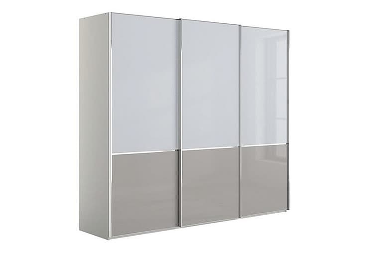 Wiemann Santa Cruz 250cm 3 Door Sliding Wardrobe - Two Tone Grey
