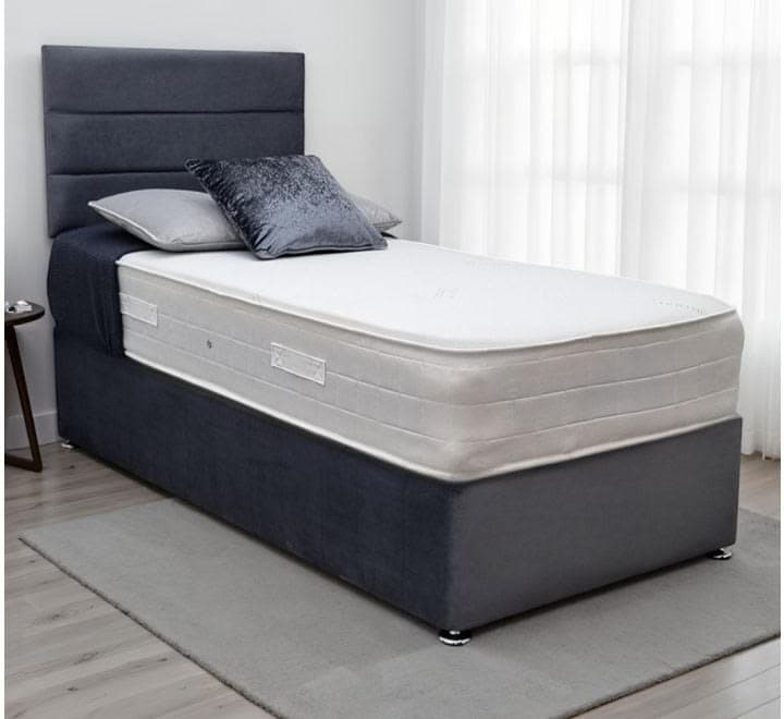 Mayfair 2ft 6in Divan Bed & Memory Foam Ortho Mattress (Medium to Firm)