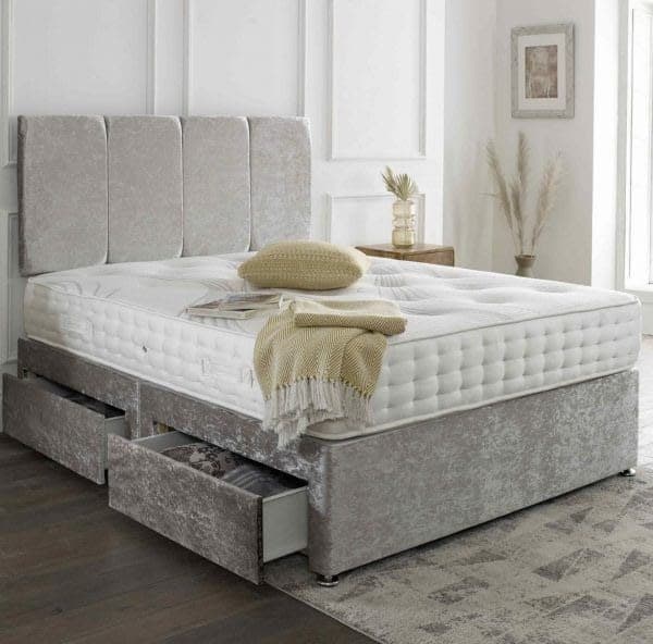 Rio Headboard Divan Set with Choice of Mattress & Optional Storage
