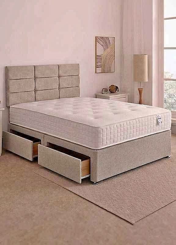 Must Go Asap Divan Bed With Mattress & Storage - Double Size