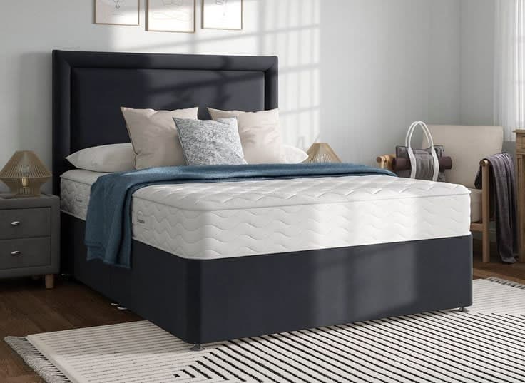 Dream Team Divan Bed Base - 4'6 Double - Grey