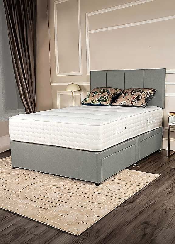 Elise 4-Drawer Divan Bed Set with Open Coil Orthopaedic Mattress
