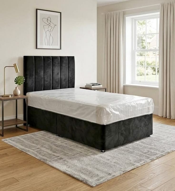 Single Divan Bed Set with Drawers & Mattress