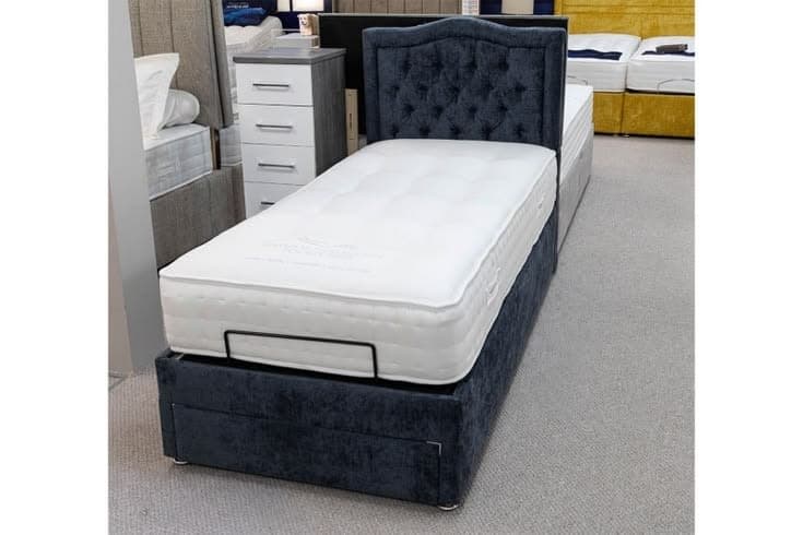 Liskeard Single End Drawer Storage Divan Bed Set with Willow Headboard