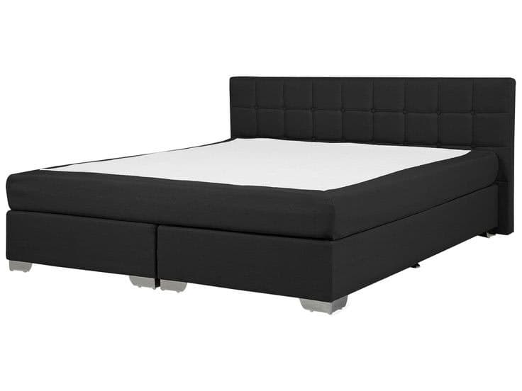 Divan Bed Fabric Admiral - 180 x 200 cm (EU Super King) - Black