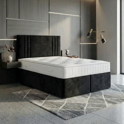 Orion Black Ottoman Bed - Divan Bed Frame