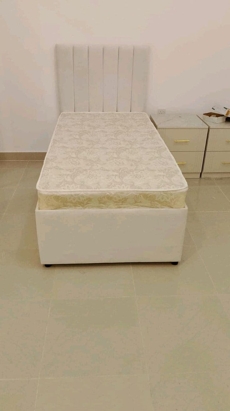 Divan Box Base Bed with Spring Mattress & Headboard
