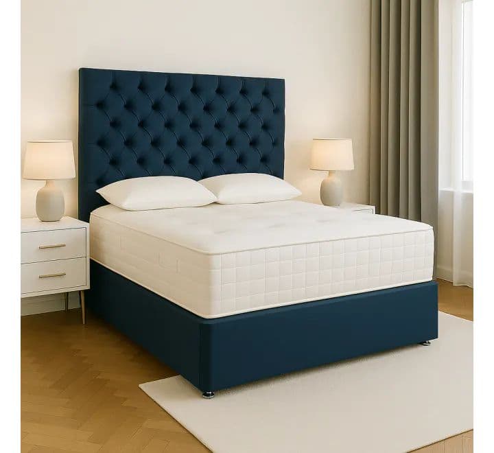 Victoria White 2000 Pocket Sprung Double Divan Bed Set