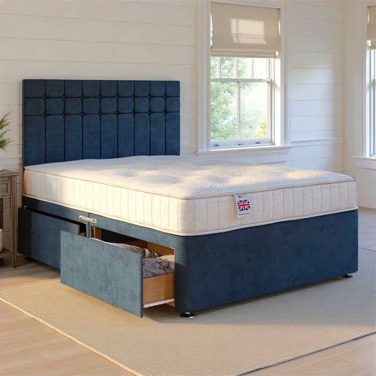 Signature Platform Top Divan Base with Headboard & Mattress