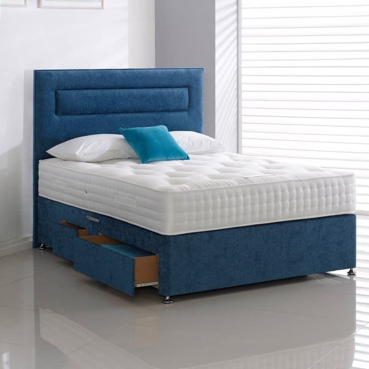 Wansford Ortho Pocket Sprung Divan Bed Set with Storage Drawers & Mattress