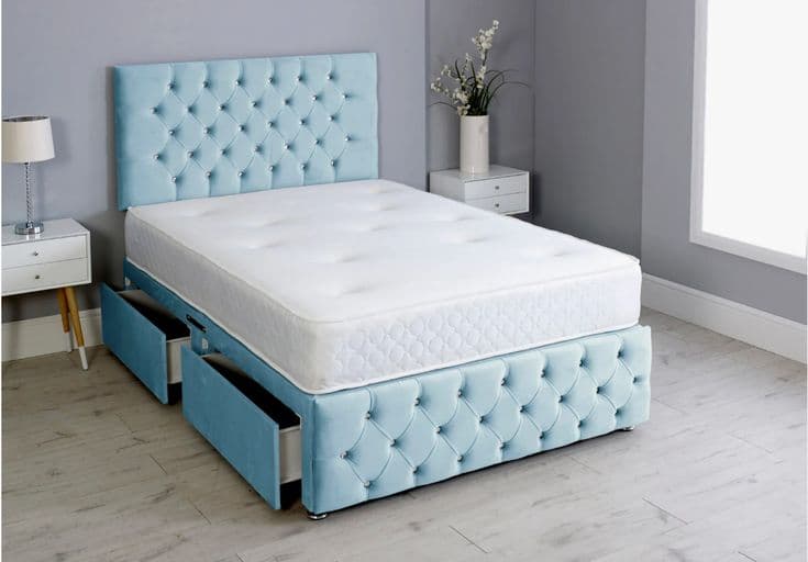 Homebush Jewel Tufted Divan Bed Set