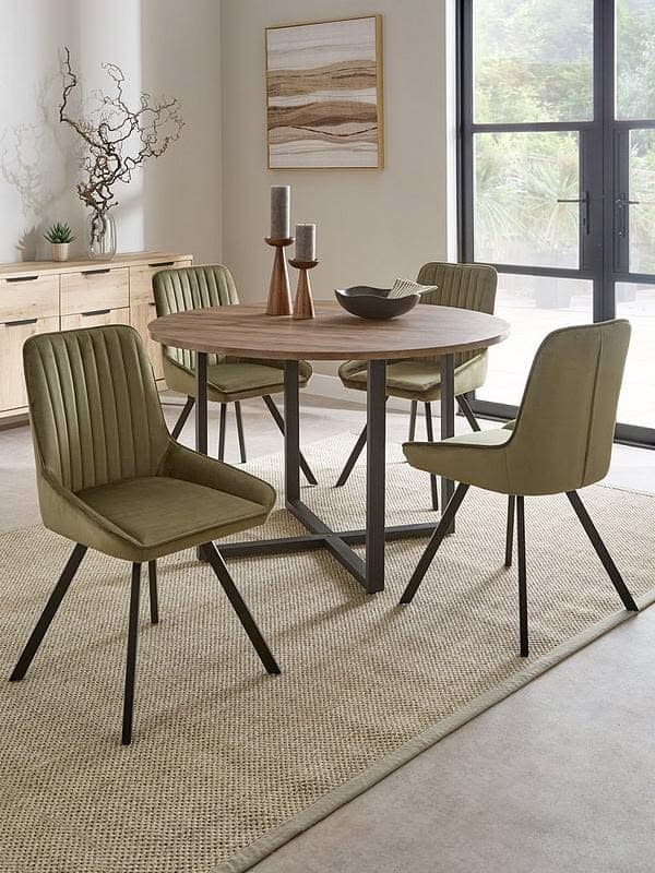 Marlow Moss Green Velvet Dining Chairs