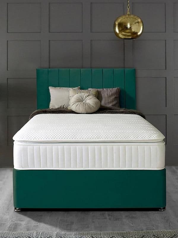 Verona Vertical Panel Divan Bed with Mattress