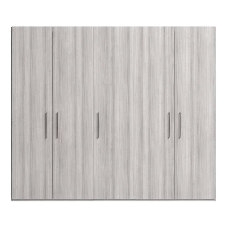 Mia Wardrobe - 5 Door - Grey Light Oak