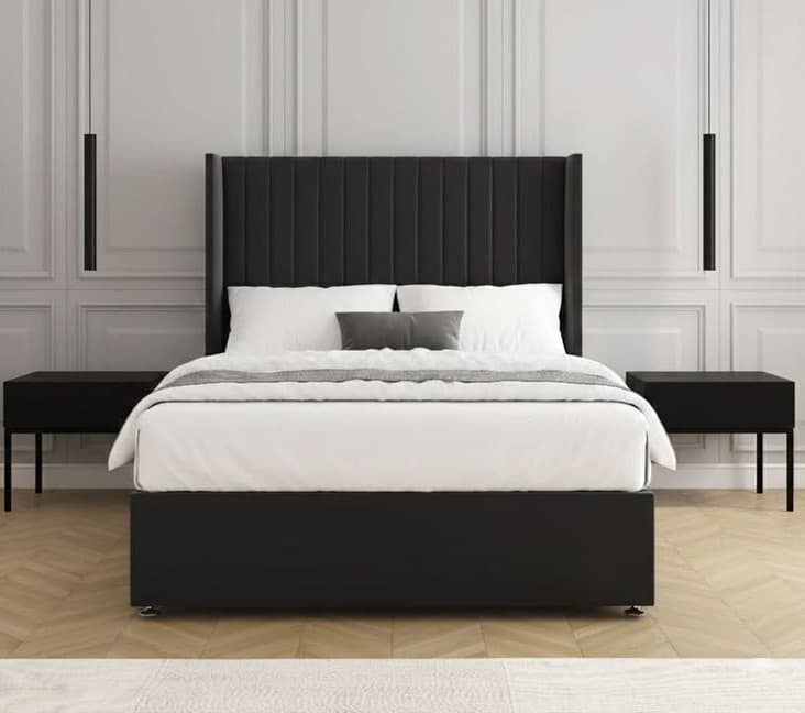 Apex Modern Divan Bed Frame with Headboard